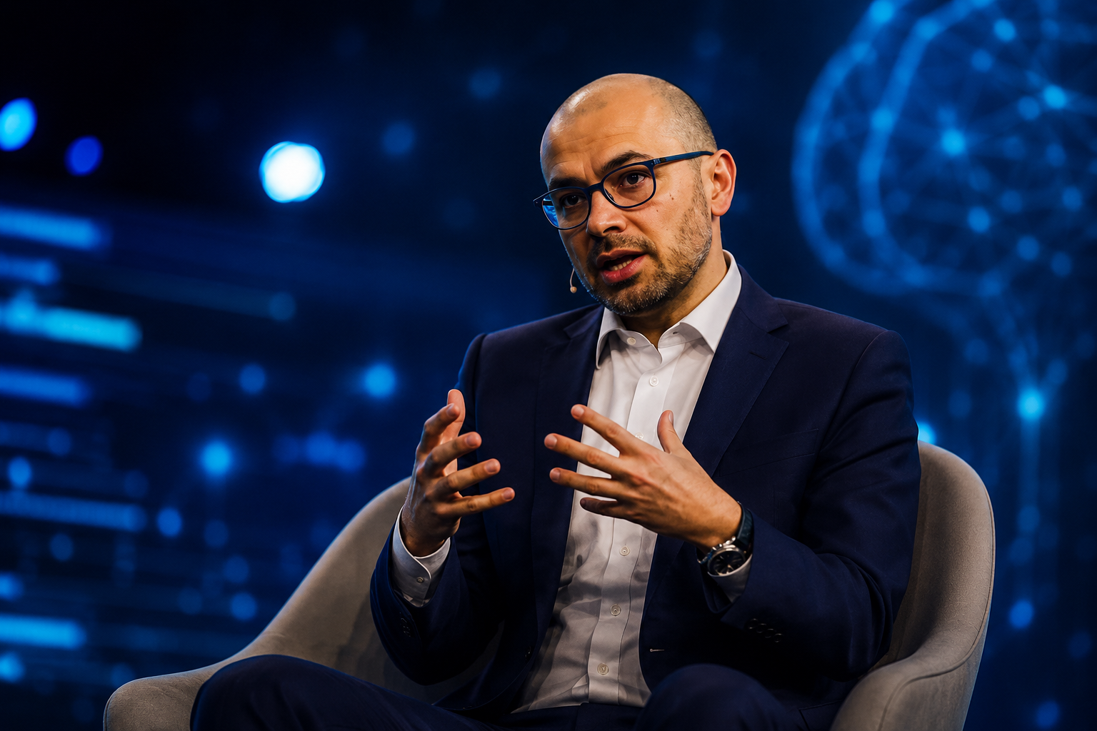 Demis Hassabis AI researcher discussing AGI by 2030