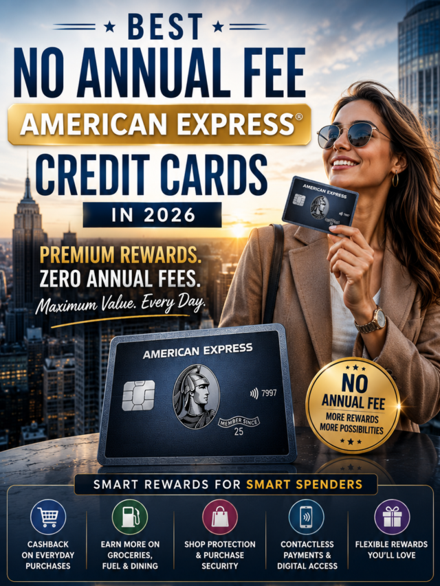 Best No-Annual-Fee American Express Credit Cards in 2026