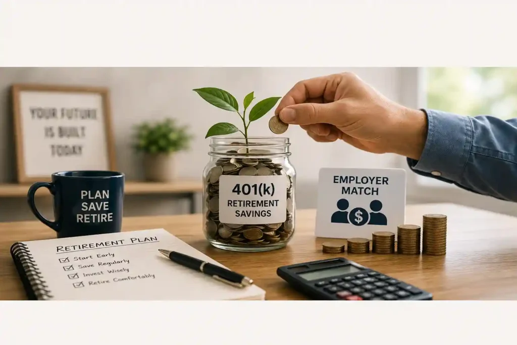 401(k) employer match helping build long-term retirement savings