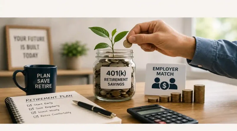 401(k) employer match helping build long-term retirement savings