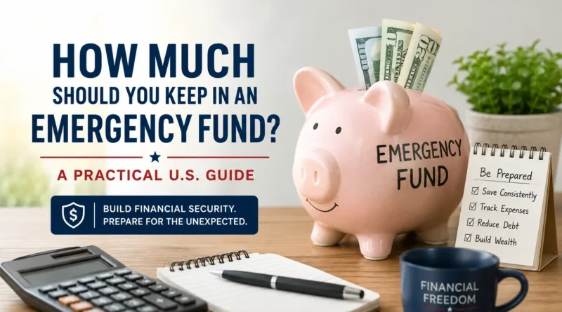 How much should you keep in an emergency fund in the U.S.