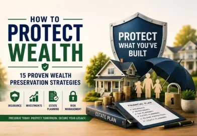 How to protect wealth with insurance, investment diversification, estate planning, and risk management