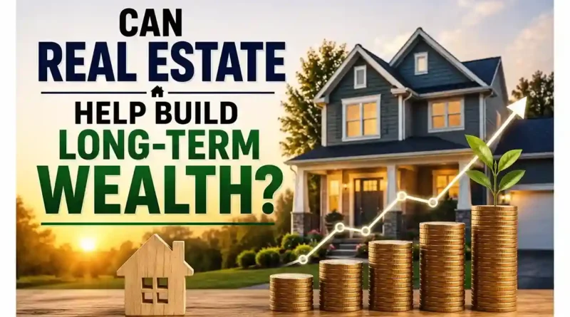real estate build long-term wealth through property appreciation, equity, rental income, and long-term investing