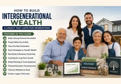 How to build intergenerational wealth through investing, real estate, financial education, estate planning, and wealth transfer