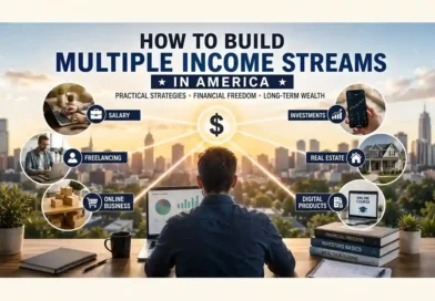 How to build multiple income streams in America through salary, freelancing, investments, and business